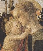 Sandro Botticelli Madonna of the Rose Garden or Madonna and Child with St John the Baptist oil painting artist